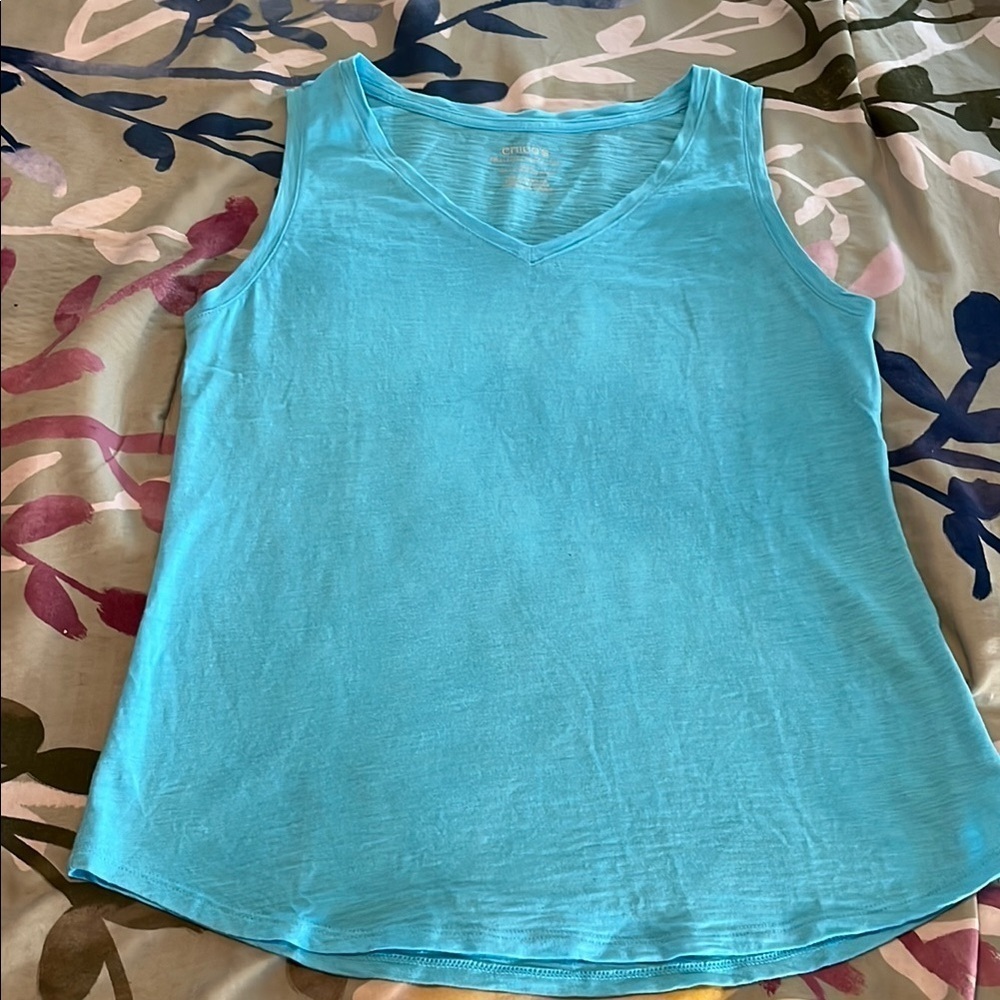 Light blue Chico’s V neck tank top